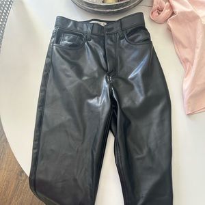 Leather pants from Abercrombie